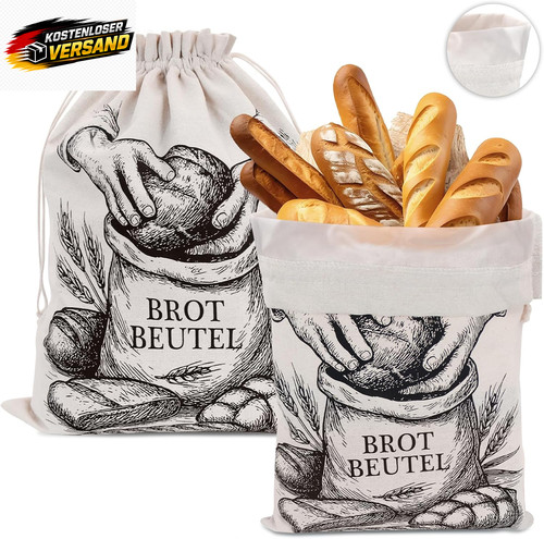 Leinen brottasche mit - leinen,