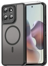 Matt Magnetisch Hülle + Displayglas für Motorola Moto G86 G56 5G MagSafe Case