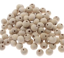 500 Holzperlen 6mm Holzkugeln Natur Holz farbe für Schmuck Basteln H119#500stk