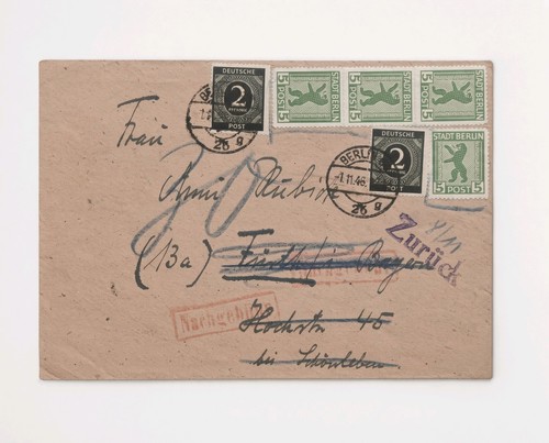 Sbz berlin 1946 brief - 1946, stadt