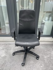 Bürostühl leder schwarz - schwarz, ikea