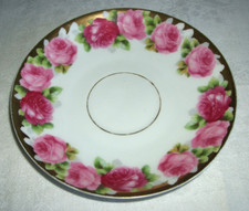 Antike Rosenthal Untetasse Jugendstil - Rosendekor 14,5 cm aus Nachlassauflösung