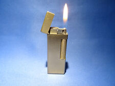 Dunhill Rollagas Feuerzeug in Gold mit neuen Ventilen funktionsfähig  gasdicht