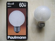 RARITÄT Paulmann Globe E27 60W G60 240V EISKRISTALL Globelampe Eiskristall KLAR