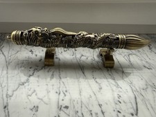 Räucherbrenner Drache Messing Antikstil | geschnitzt Ø 25 cm Deko & Ritual