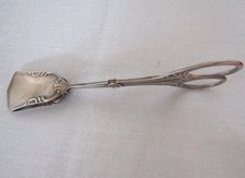 Alte Gebäckzange versilbert