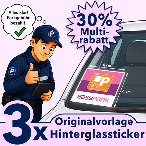 Easypark aufkleber vignette - easypark,