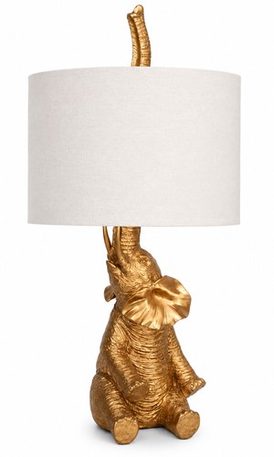 Elefanten lampe gold weiß - gold, –