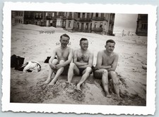 Wehrmacht Soldaten am Strand in Flandern 1943 - Belgien - WK2 Foto 9x6cm