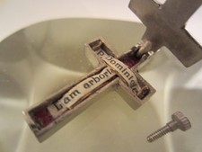 JESUS KREUZ SILBER SCHWARZ