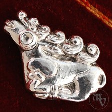 Alte Designer Silberbrosche Tier Kuh Ochse 925 Silber 9,9g Alt Vintage