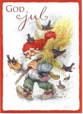 Weihnachtskarte,  TOMTE/NISSER