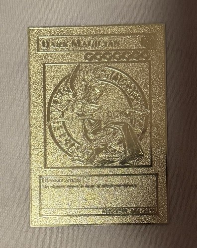 Dark magician gold metal card - dark,