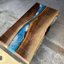 Blue Epoxy River Table Live