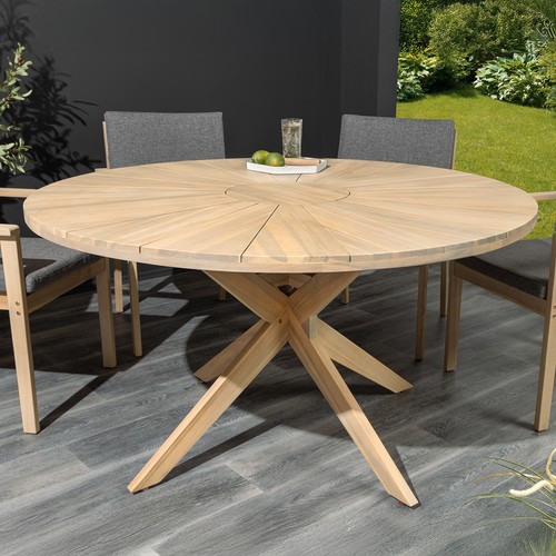 Massivholz gartentisch - massivholz,