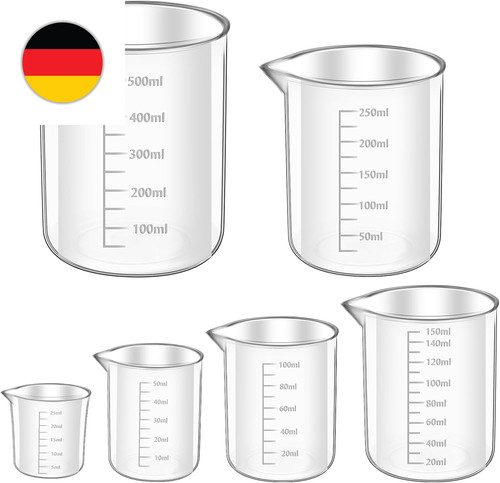 Messbecher set stück - messbecher,