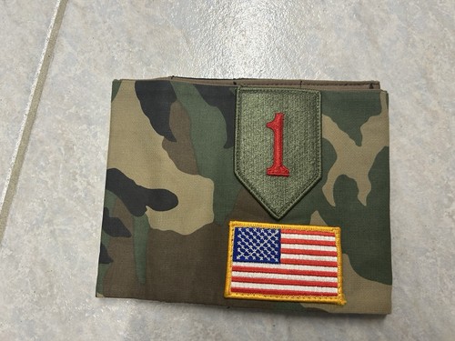 Army 1st division big - 1st, red
