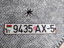 Nummernschild Weissrussland /