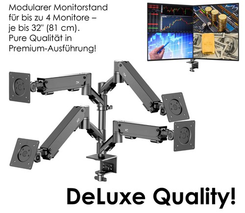 Stabile dual quad monitorfuss - dual,