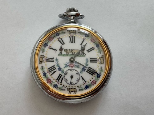 Vintage taschenuhr unitas 6497 - vintage,