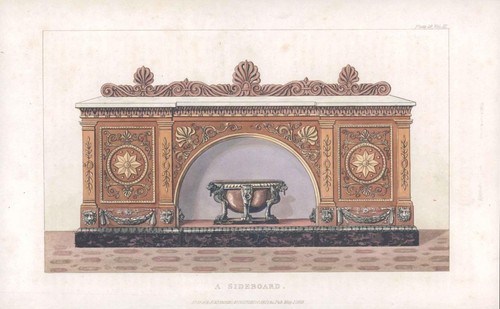 1820 antike aquatinta - um,