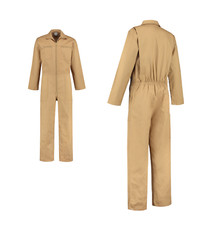 Arbeitsoverall beige khaki Kombi Overall Arbeitskombi Arbeitsanzug Neu