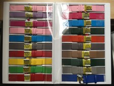 KONVOLUT 20 Stück Bunte Uhrenarmbänder Echt Leder 18-20-22-24 mm Stahl-Schliesse