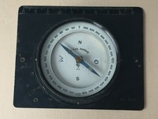 Flugzeug-, Marinekompass C.Plath Hamburg No.565 schwarz mit Messing-Strichplatte