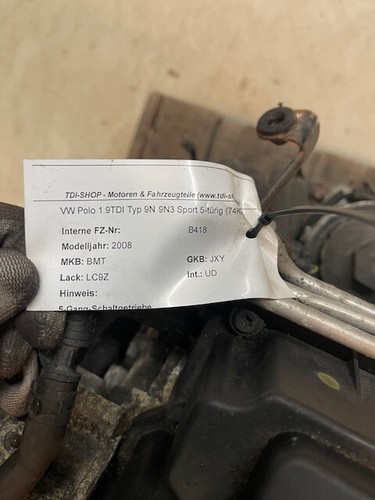 Motor bmt aus polo 9n3 - bmt,