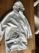 sportalm Silbergraue Jacke für den Übergang, Gr 40 mit Kapuze