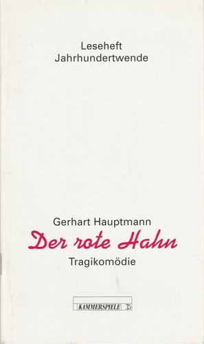 Programmheft gerhart hauptmann - programmheft,