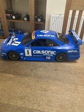 SEHR GUTER TAMIYA 44004 VINTAGE 1/8 TGX CALSONIC GT-R KAKEGAWA MERORIAL VR-15S FV