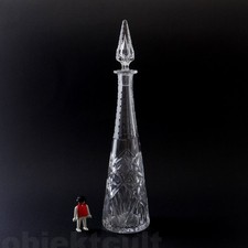 Saint Louis Kristallkaraffe Dekanter Jugendstil um 1910, Handschliff, Nr. 31