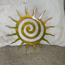 Antike metall wandskulptur - metall,