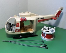 Playmobil 3789, weißer Rettungs-Helikopter/Hubschrauber, nicht komplett