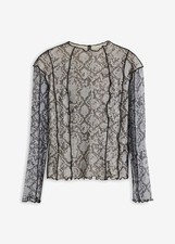 Langarmshirt aus Mesh Gr