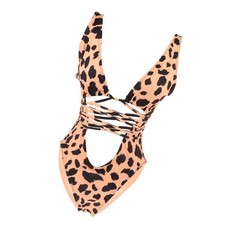 Damen Leopard Badeanzüge High