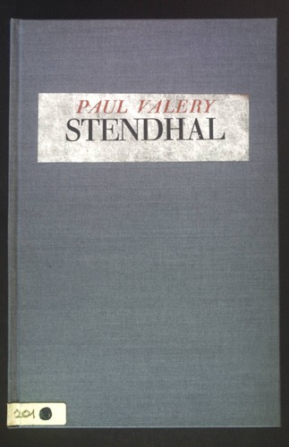 Stendhal valery paul - stendhal., valery,