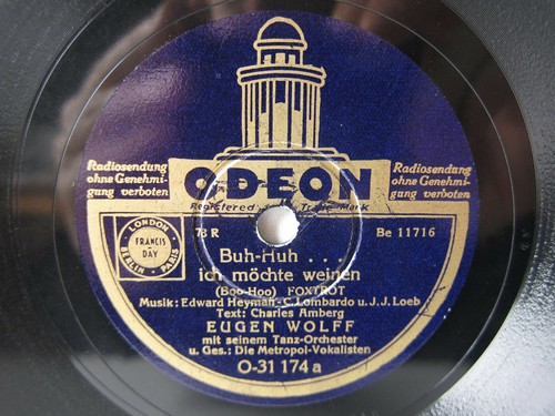78rpm eugen wolff tanz - orch,