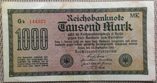 1000 Mark Reichsbanknote 1922