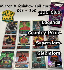Topps Turbo Attax Formula 1 F1 2023 # Mirror & Rainbow Foil cards # 267 - 352