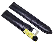Uhrenarmband Louisiana Kroko 21 /18 mm Uhrband schwarz Deutscher Hersteller / 59