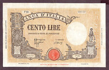 ITALIEN 100 LIRE Banknote 1943