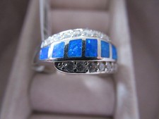 Simulierter Blauer Opal 925