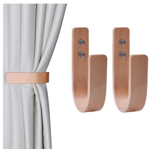 Vorhang raffhalter holz - raffhalter, 2