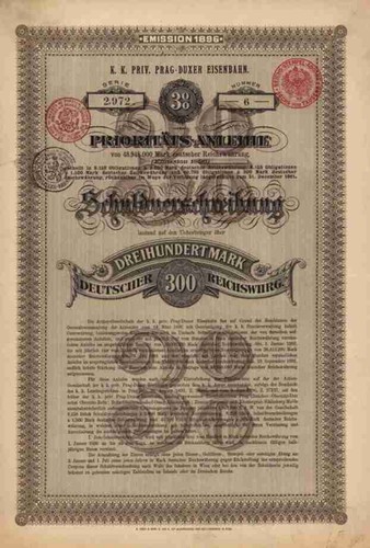 Prag duxer eisenbahn - eisenbahn, 1896