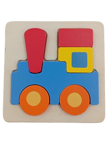 Holz steckpuzzle zug - holz,