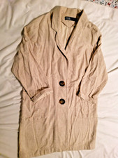 Zara Mantel mit Leinen