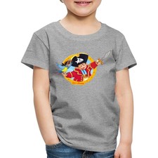 Käpt'n Sharky Und Papagei Als Signet Kinder Premium Bio T-Shirt