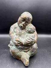 Bronze figur mutter mit kind - bronze,